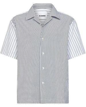 Jil Sander Short Sleeve Shirts - Grey