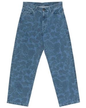 Carhartt Klassische Blaue Baumwollknopfleiste Jeans