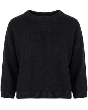 Liviana Conti Round-Neck Knitwear - Negro