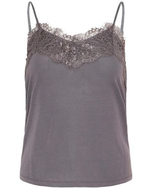 Ichi Sleeveless Tops - Grigio