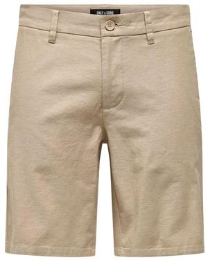 Only & Sons Stylische bermuda-shorts für männer - Natur