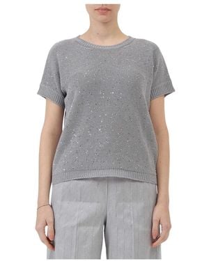 Le Tricot Perugia Round-Neck Knitwear - Grey
