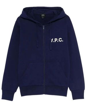 A.P.C. Hoodie Max - Blauw