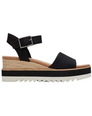 TOMS Wedges - Negro