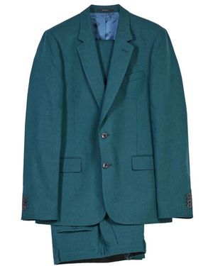 Paul Smith Grüner Leinenanzug Soho Stil - Blau