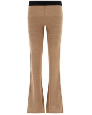 Palm Angels Wide Trousers - Natural