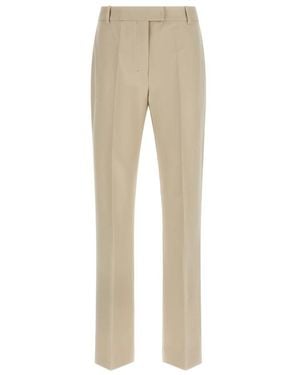 Max Mara Straight Trousers - Natural