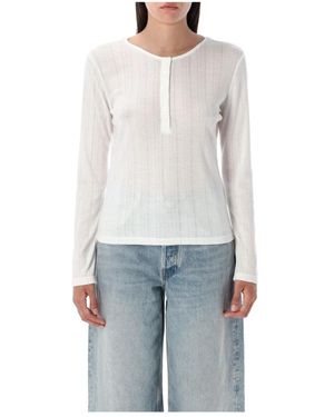 Anine Bing Long Sleeve Tops - Blue