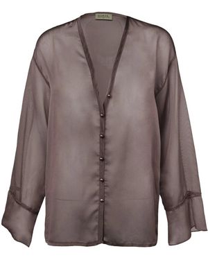 GUAJA. Blouses - Marrón
