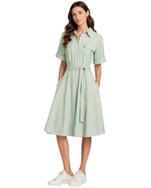 Brand Unique Shirt Dresses - Green