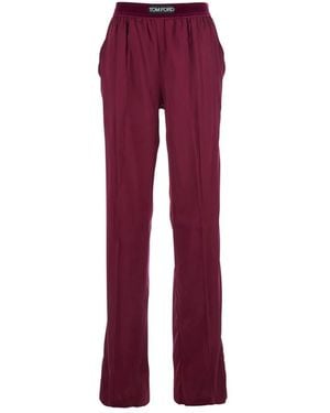 Tom Ford Straight Trousers - Rojo