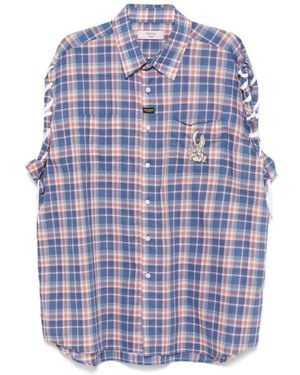Martine Rose Short Sleeve Shirts - Blue