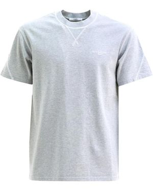 Givenchy Tops ,Grijs ,Katoen Couture Seam T-Shirt - Blauw