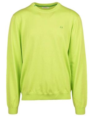 Sun 68 Round-Neck Knitwear - Vert