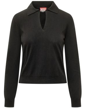 DIESEL V-Neck Strickware - Schwarz