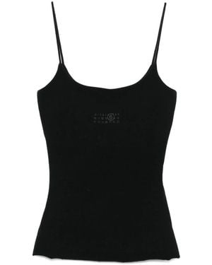 MM6 by Maison Martin Margiela Sleeveless Tops - Nero