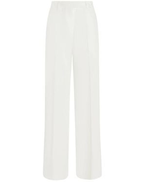 Kiton Broeken Linen - Wit