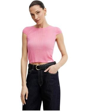 Pinko Ronde Hals T-Shirt - Rood