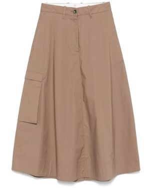 Nine:inthe:morning Midi Skirts - Marrone