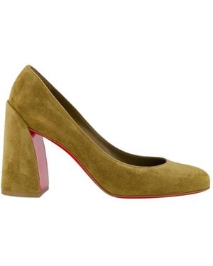 Christian Louboutin Schoenen ,Bruin ,Leer Miss Sab 85 Pumps - Groen