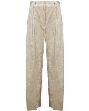 Antonelli Palma Pantalone Velluto Largone - Naturel