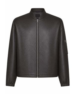 Fendi Jassen ,Bruin ,Leather Jassen - Zwart