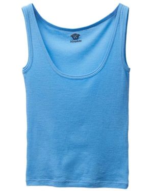 Versace Gesticktes Geripptes Woll-Tanktop - Blau