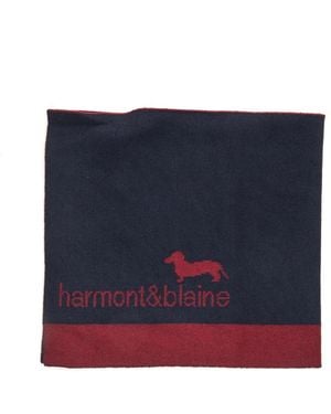 Harmont & Blaine Double-Face Scarf - Blau