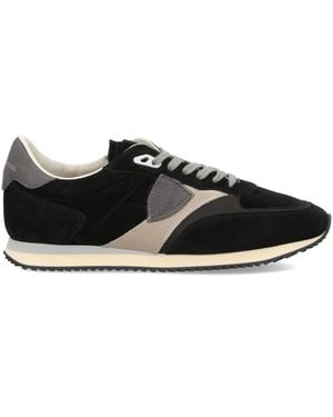 Philippe Model Schoenen ,Zwart ,Katoen Blville Running