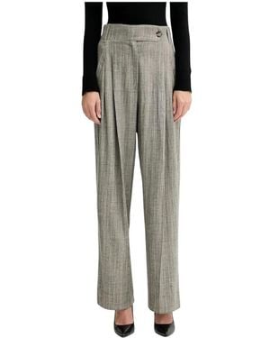 Marella Straight Trousers - Grigio