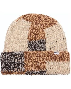 Obey Accessoires ,Veelkleurig ,Beanies - Bruin