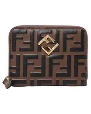 Fendi Luxuriöses Ziparound Portemonnaie - Braun