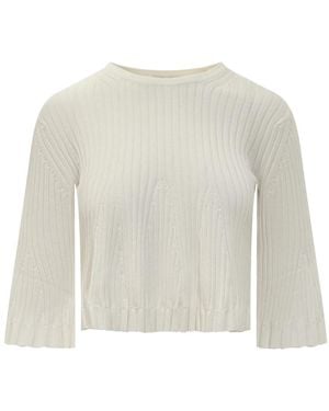 Loulou de Saison Round-Neck Knitwear - Blanco