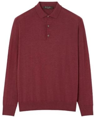 Loro Piana V-Neck Knitwear - Red