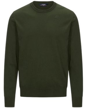 K-Way Round-Neck Knitwear - Green