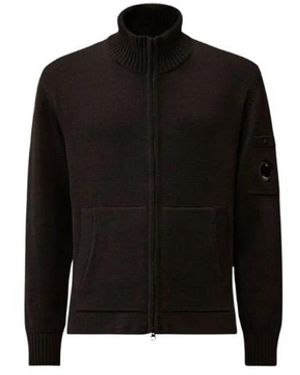 C.P. Company Truien & Vesten ,Blauw ,Katoen Cardigans - Zwart