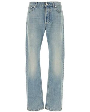 McQueen Jeans ,Blauw ,Katoen Straight Leg Jeans