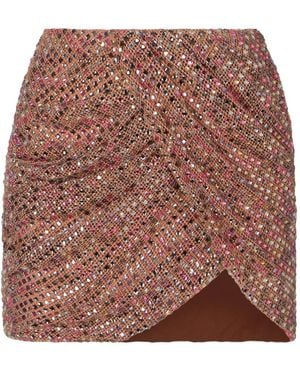 Self-Portrait Short Skirts - Brown
