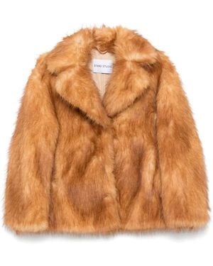 Stand Studio Faux Fur & Shearling Jackets - Brown