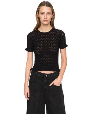 Sea Round-Neck Knitwear - Negro