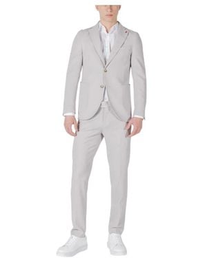 MULISH Single Breasted Suits - Grey