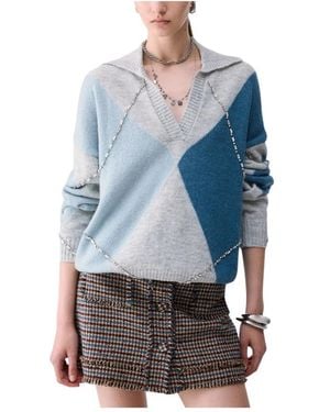 Liu Jo V-Neck Knitwear - Azul