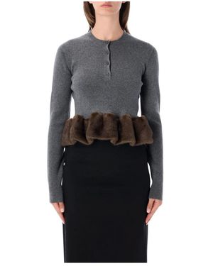 Stella McCartney Round-Neck Knitwear - Noir