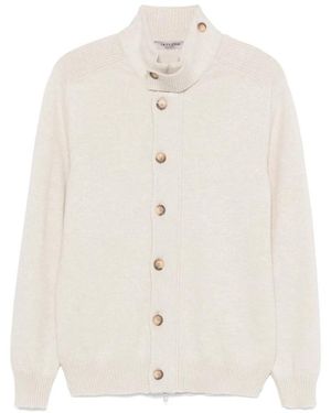 La Fileria Wollen Gebreid Jack - Wit