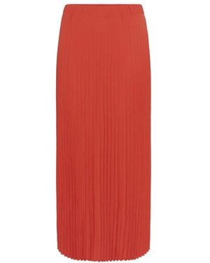 Cream Maxi Skirts - Rojo