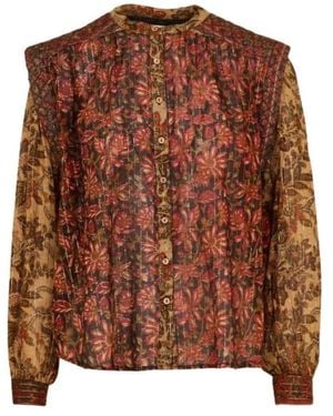 MAISON HOTEL Adele Bluse - Braun