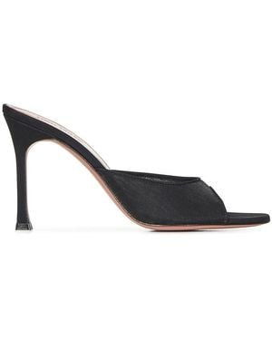 AMINA MUADDI Alexa Mesh Slipper 95 - Zwart