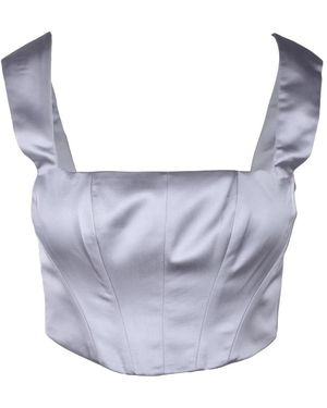 alma sanchez Sleeveless Tops - Blue