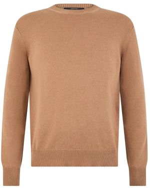 Herno Round-Neck Knitwear - Brown