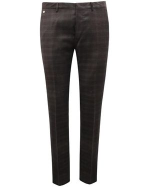 Grifoni Slim-Fit Trousers - Black